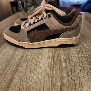 Puma Slipstream Lo Texture Sneakers Retro Basketball 393131-01 Size 5